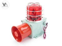 Qlightec Sirene elektronisch Warnleuchte Alarm Signal Blinklicht rot SHDLRP-WS