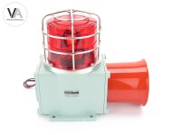 Qlightec Sirene elektronisch Warnleuchte Alarm Signal Blinklicht rot SHDLRP-WS