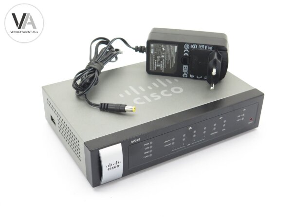 Cisco RV320 Gigabit Dual WAN VPN Router + Netzteil