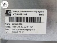 SEF Roboter U1 Verstärker Servoantriebregelgerät SEF 26.80.22 / SEF 26.80.22.IF