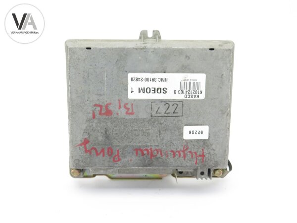 Hyundai Pony Motorsteuergerät ECU 124613 / HMC3910024820  / K102124103B