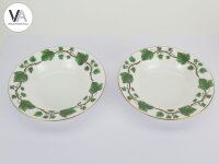 11-teiliges Service Crown Staffordshire Green Ivy Leaf Fine Bone China Set