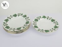 11-teiliges Service Crown Staffordshire Green Ivy Leaf Fine Bone China Set