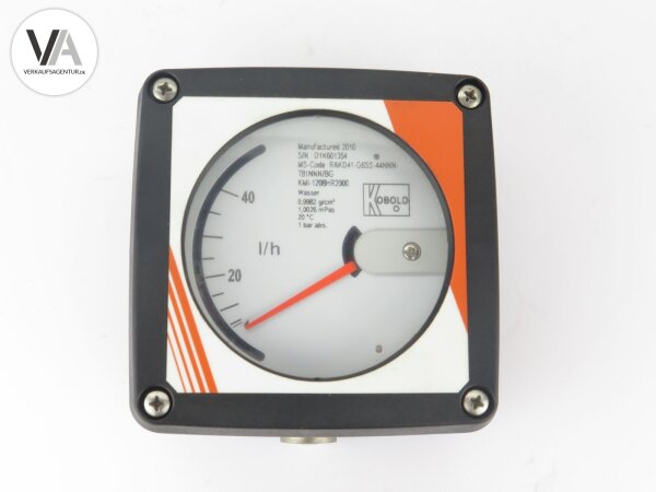 Kobold Durchflussmessgerät Rotameter RAKD41-G6SS-44NNN-T81NNN/BG