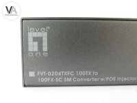 LevelOne Single-Mode SC Fiber Konverter Converter FVT-0204TXFC