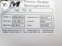 Fimotec Fischer Frequenzsteuergerät Phasenanschnittsteuergerät V.1.6 FS16, FS-16