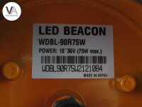 Weldex LED Beacon Rundumleuchte 10V bis 36V 75W max WDBL-90R75W