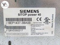 Siemens Sitop Power Modul Netzteil 40A 6EP14373AB00 / 6EP1 4373-AB00