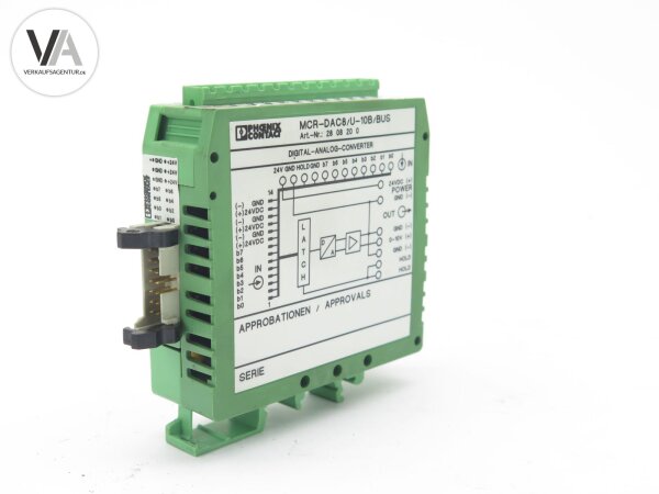 Phoenix Contact Analogwandler Analog Converter MCRDAC8U10BBUS,MCR-DAC8/U-10B/BUS