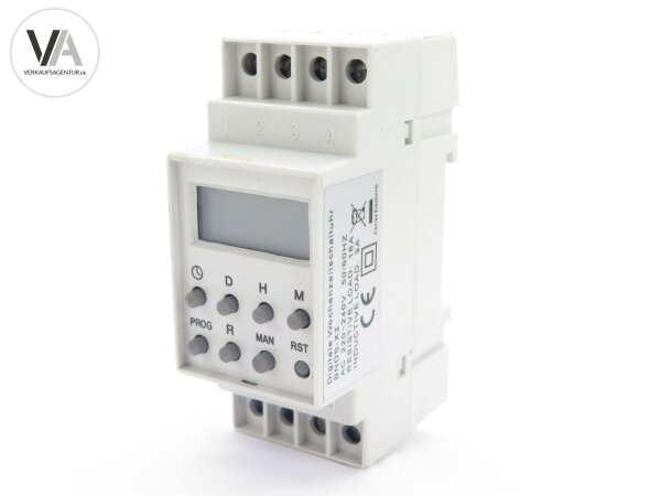 Conrad Digitale Wochenzeitschaltuhr Hutschiene 220-240V 50/60Hz BNDS-X2