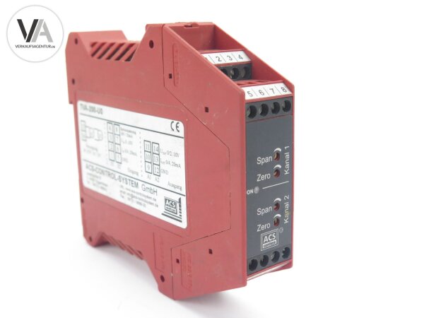 Transcont ACS-Control-System Dual-Trennverstärker TVA200U0 / TVA-200-U0