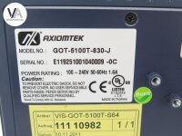 Axiomtek lüfterloser Touch-Panel-Computer 100-240V 50-60Hz 1,6A GOT-5100T-830-J