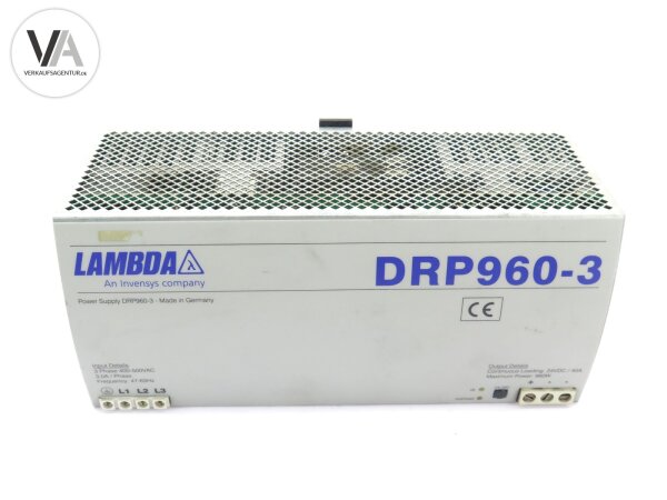 Lambda Power Supply Netzteil 24VDC 40A 960W DRP960-3