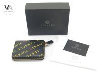 Original Versace 100% Leder Geldbörse Portemonnaie Neu mit Etikett/Etui