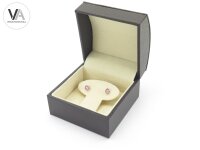 Angara Platinum Ohrringe 0,8 ct Solitär-Oval-Saphir...