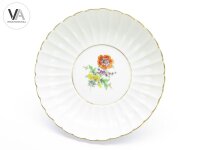 Meissen Meißen Porzellan Blumendekor Fächerschale 4. Wahl  Ø 21 cm