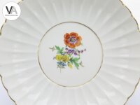 Meissen Meißen Porzellan Blumendekor Fächerschale 4. Wahl  Ø 21 cm