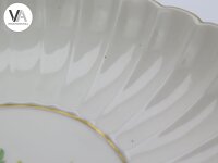 Meissen Meißen Porzellan Blumendekor Fächerschale 4. Wahl  Ø 21 cm