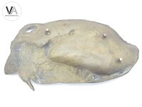 Jugendstil Figur Jungfrau Nymphe Visitenkartenschale Antik Bronze Messing 18cm