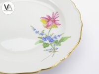 Meissen Porzellan Kaffeeservice Kaffeegedeck bunte Blume 2 Rosa Gelb 2. Wahl