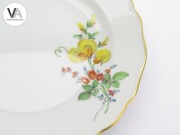 Meissen Porzellan Kaffeeservice Kaffeegedeck bunte Blume 2 Gelb 2. Wahl