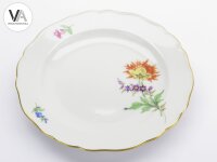 Meissen Porzellan Kaffeeservice Kaffeegedeck bunte Blume 2 Orange Gelb 2. Wahl