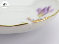 Meissen Porzellan Kaffeeservice Kaffeegedeck bunte Blume 2 Lila Gelb 2./4. Wahl