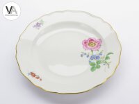 Meissen Porzellan Kaffeeservice Kaffeegedeck bunte Blume 2 Rosa 2. Wahl