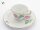 Meissen Porzellan Kaffeeservice Kaffeegedeck bunte Blume 2 Rosa 2. Wahl