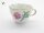 Meissen Porzellan Kaffeeservice Kaffeegedeck bunte Blume 2 Rosa 2. Wahl
