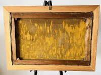 Italien Standpromenade Hafenszenerie Ölgemälde Leinwand Holzrahmen 95x66cm