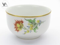 Meissen Porzellan Zuckerdose bunte Blumen 2 Orange Gelb 2. Wahl