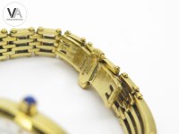 Bruno Söhnle Glashütte/SA. Damenuhr Armbanduhr Edelstahl golden Saphir