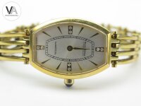 Bruno Söhnle Glashütte/SA. Damenuhr Armbanduhr Edelstahl golden Saphir