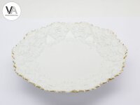 Meissen Porzellan Reliefteller Reliefschale weiß Goldrand 2. Wahl  Ø 26.5 cm