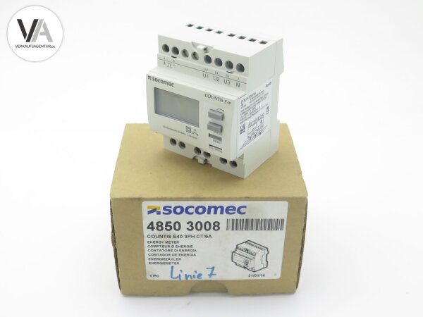 Socomec Countis E40 3PH CT/5A Energiezähler Energy Meter 48503008
