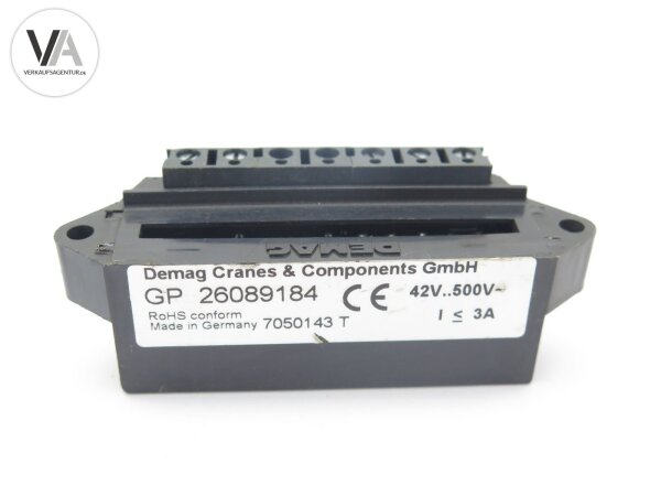 Demag Bremsgleichrichter rectifier brake module 3A 42-500V GP 26089184