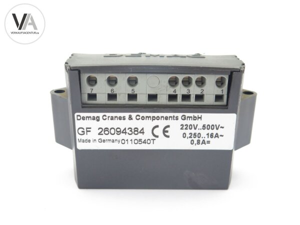 Demag Bremsgleichrichter rectifier brake module 0,25-16A 220-500V GF 26094384