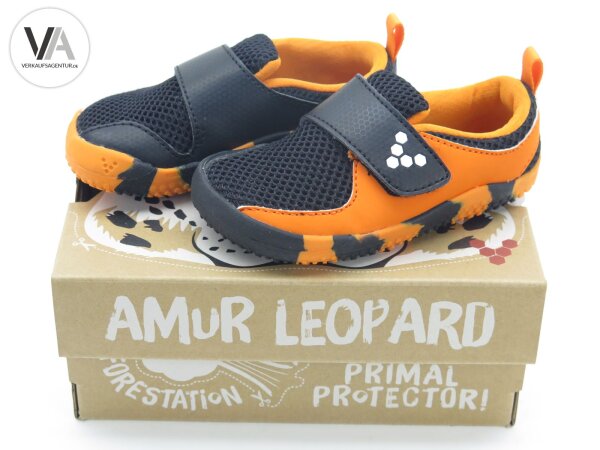 VivoBarefoot Primus Kids K Kinderschuhe Tiger Orange Black Schwarz Gr. 22