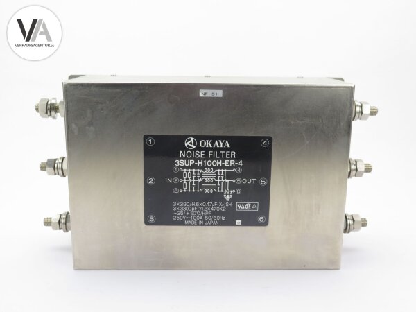 Okaya Entstörfilter Noice Filter dreiphasig 3SUP-H100H-ER-4