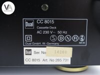 Dual CC8015 HIFI Tapedeck Stereo Kassettendeck Kassettenspieler CC 8015