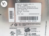 Phoenix Contact Netzteil Quint-PS-100-240AC/24DC/10, 24VDC/10A / 2938604 Rev 16