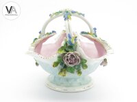 Porzellan Körbchen Henkelkorb Schale Rosen ⌀19,5cm Höhe 17cm