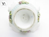 Porzellan Körbchen Henkelkorb Schale Rosen ⌀19,5cm Höhe 17cm