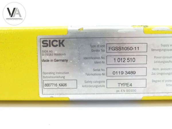 Sick 14-FGS Empfänger Sicherheitslichtschranke...