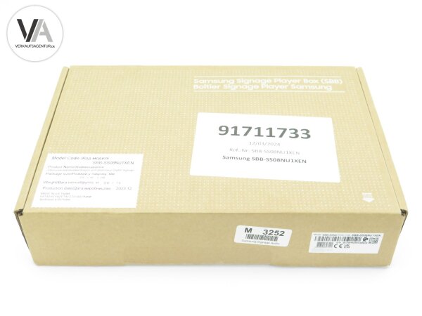 Samsung Signale Player Box SBB-SSNU / SBB-SS08NU1XEN