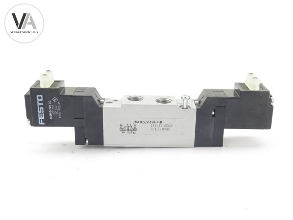 Festo Magnetventil Solenoid Valve JMEH-5/2-1/8-P-B / 173433