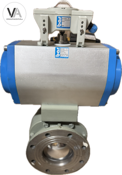 BAR Stell- und Schwenkantrieb, pneum. Kugelhahn GTE-163/090-10-V27-F