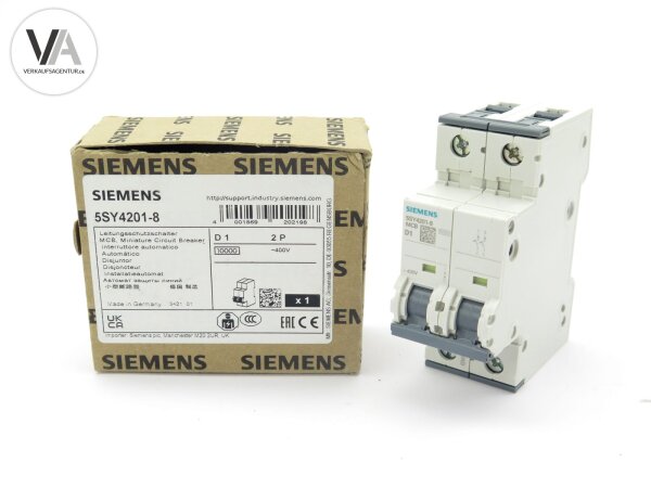 Siemens Leitungsschutzschalter Circuir Breaker 5SY42018 / 5SY4201-8
