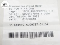 Koch Bremswiderstand Hochlastwiderstand 100W 600VAC BWG250047